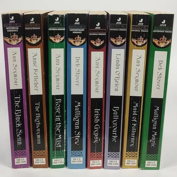 Irish Eyes Romance Paperback Book Complete Series Historical Romance Lot of 16
